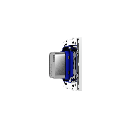 Розетка телевизионная встраиваемая Voltum S70 оконечная TV+SAT, (белый матовый)