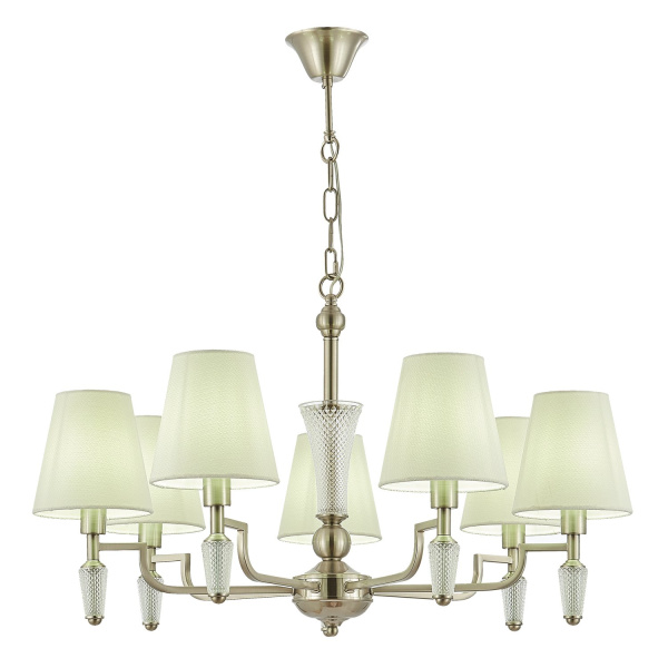 Люстра подвесная Никель/Белый E14 7*40Вт SLE105503-07 EVOLUCE