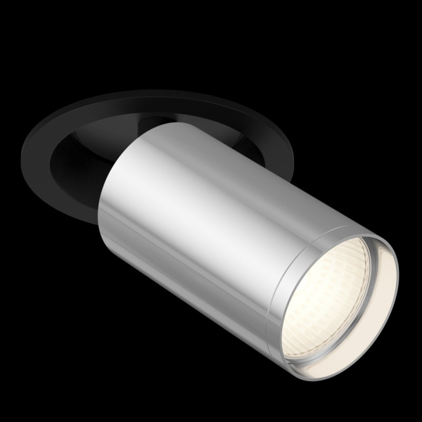 Встраиваемый светильник 1*GU10 10Вт Черный и Хром IP20 FOCUS S C048CL-1BCH Technical
