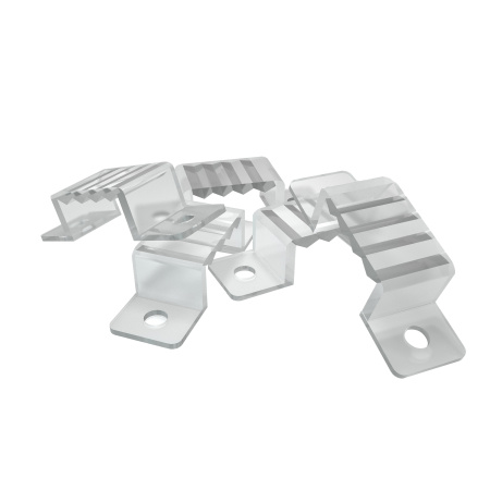 AC-37 Комплект крепежей пластиковых для светодиодной ленты 220В, чип 2835, 60д/м, 5шт. (для арт. O17-01, O17-02, O17-03) OGM