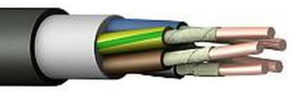 Кабель ВВГнг(А)-FRLS 5х4,0 ок (N,РЕ)-1
