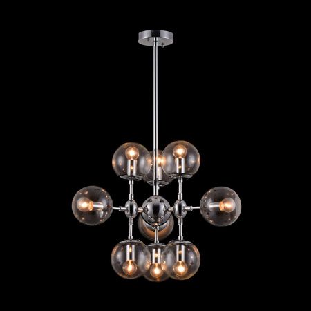 Подвесной светильник 9*E14 60Вт Хром IP20 Richard FR5596PL-09CH Freya