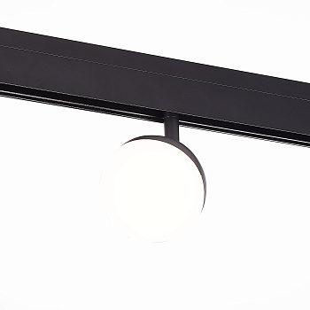Магнитный трековый светильник Черный LED 1*7Вт 3000К 520Lm Ra>80 120° IP20 L120xW90xH192 48В ST358.436.07 ST LUCE