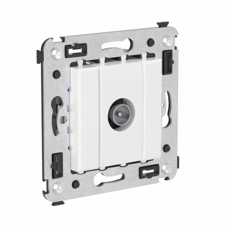 Розетка TV оконечная в стену, "Avanti", "Белое облако" DKC