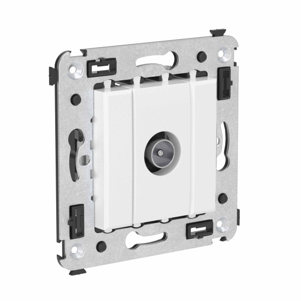 Розетка TV оконечная в стену, "Avanti", "Белое облако" DKC