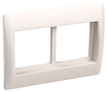 Рамка и суппорт для кабель-канала ПРАЙМЕР на 4 модуля 75мм белые IEK