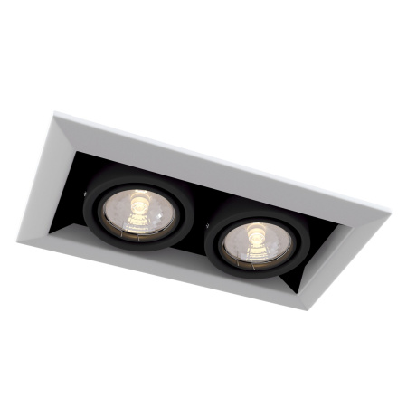 Встраиваемый светильник 2*GU10 50Вт Белый IP20 Metal Modern DL008-2-02-W Technical