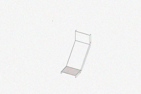 Крышка лотка КЛП 600х150-90 У3 для поворота трассы вверх на 90, окрашенная, S1,5