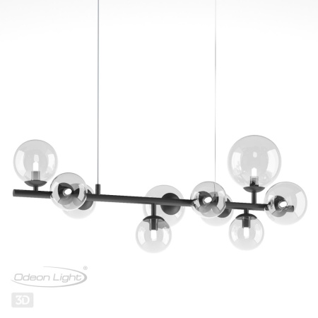 Люстра G9 10*40W TOVI черный/прозрачный ODEON LIGHT
