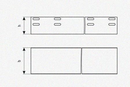 Лоток глухой ЛМГ 400х50х2000 УХЛ1, горячее цинкование, S1,5
