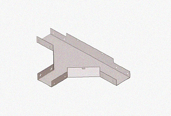 Лоток тройниковый глухой ОТГ 50х25 УТ1,5, горячее цинкование, S1,0