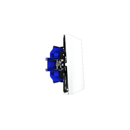 Выключатель с самовозвратом встраиваемый Voltum S70 одноклавишный 10А, (белый матовый)