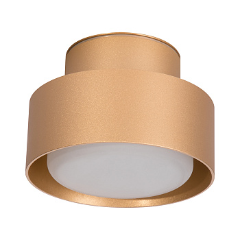 Светильник потолочный Feron HL367 Barrel AURA 12W, 230V, GX53, золото IP44