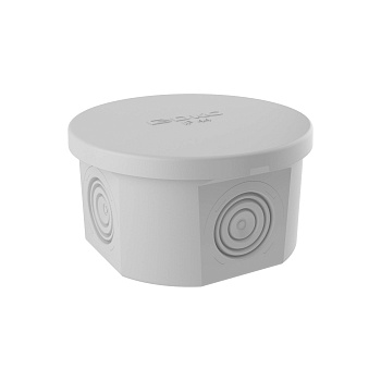 Коробка ответвит. с 4 кабельными вводами д.20мм, IP44, д.80х40мм DKC