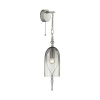 Бра с выкл.E14 1*40W BELL серебристый/дымчатый/стекло ODEON LIGHT