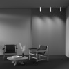 Потолочный светильник 1*GU10 12Вт Белый с Золотом IP20 Ceiling & Wall C044CL-01-25GU10-W Technical Maytoni