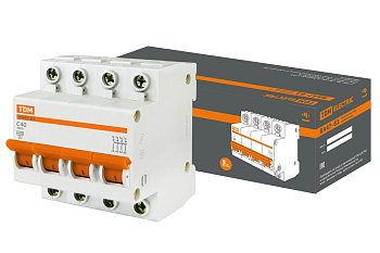 Выключатель автоматический ВА МОД ВА47-63 4П 40А 4,5кА С TDM