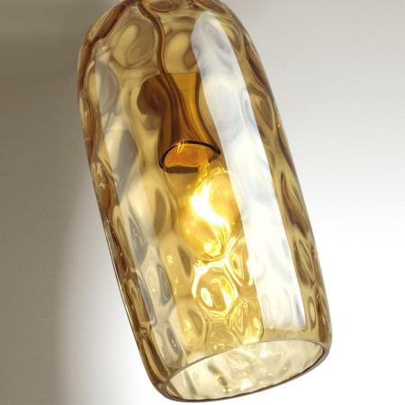 Подвес E27 60W SITORA янтарный/бронзовый ODEON LIGHT