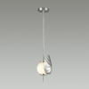 Подвес E14 1*40W JUNGLE серебристый/белый/стекло B ODEON LIGHT