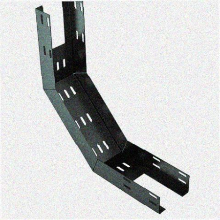 Лоток перфорированный КП 200х65-90 УХЛ1 для поворота трассы вверх на 90, оцинкованный лист S1,0