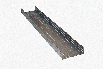 Лоток перфорированный ЛМ 50х50х3000 УТ1,5 без соединителей и метизов, горячее цинкование S1,5