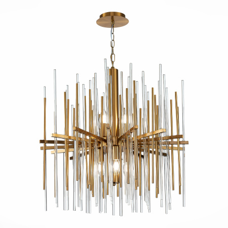 Люстра подвесная Латунь/Прозрачный, Латунь E14 8*40Вт SL1628.303.08 ST LUCE