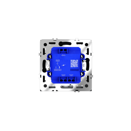 Проходной переключатель встраиваемый Voltum S70 одноклавишный с подсветкой 10А, (графит)