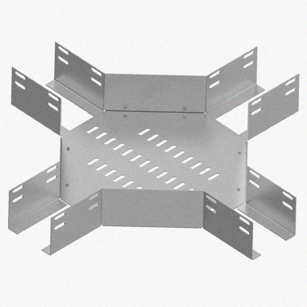 Лоток крестообразный перфорированный КМ 300х65 У3, окрашенный, S1,5