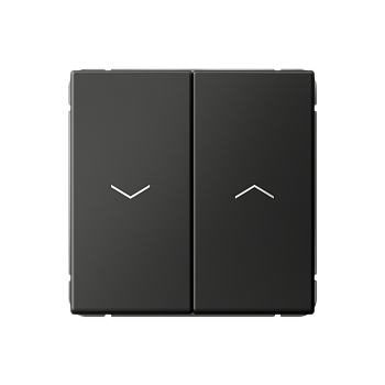 ARTGALLERY 2-клавишный ВЫКЛЮЧАТЕЛЬ ДЛЯ ЖАЛЮЗИ, 2х сх.4, 10А, механизм, БАЗАЛЬТ Systeme Electric