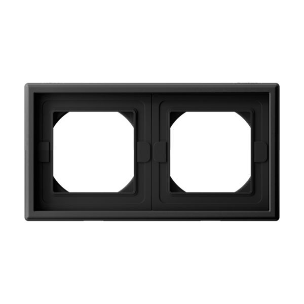 ARTGALLERY 2-постовая РАМКА IP44, КАРБОН Systeme Electric