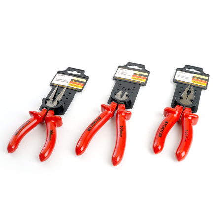 Плоскогубцы комбинированные диэлектрические STEKKER, 160мм, PLE1-160-S