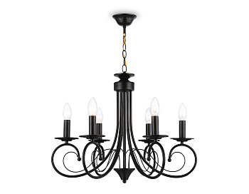 Светильник подвесной TR9612/6 BK черный E14/6 max 40W D560*650 Ambrella Light