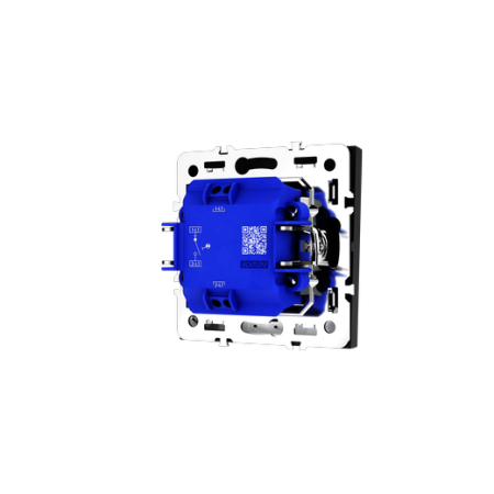 Выключатель встраиваемый Voltum S70 одноклавишный с подсветкой 10А, (графит)