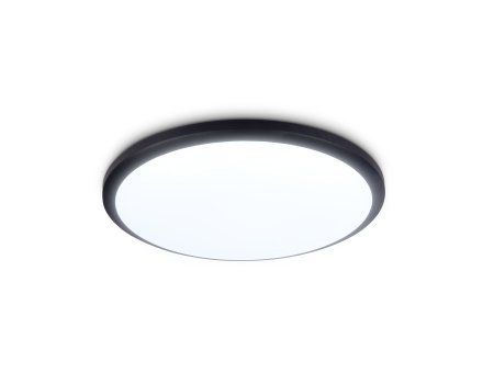 Потолочный светодиодный светильник FZ1233 BK черный IP44 22W 6400К D260*55 (Без ПДУ) Ambrella Light