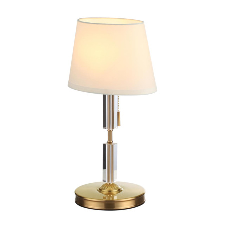 Настольная лампа E27 1*60W LONDON бронзовый/белый/абажур ткань ODEON LIGHT