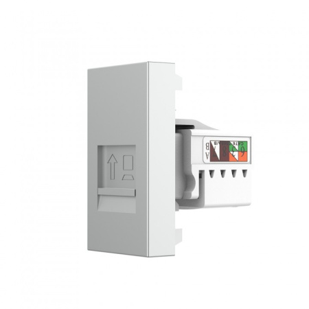 Розетка компьютерная RJ-45 серая (механизм) Livolo