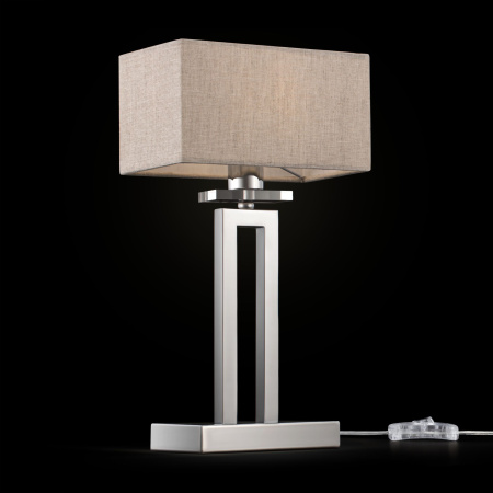 Настольная лампа 1*E14 40Вт Никель IP20 Megapolis MOD906-11-N Maytoni