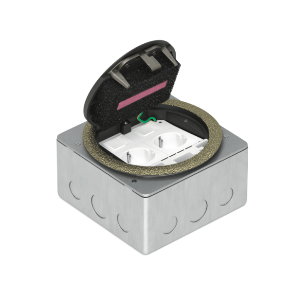 Donel Лючок в пол 4 мод. (2 мод. 45х45 мм.), античная латунь, круглый, металл, IP65, (с уст. набором) Donel Лючок в пол 4 мод. (2 мод. 45х45 мм.), античная латунь, круглый, металл, IP65, (с уст. набором)