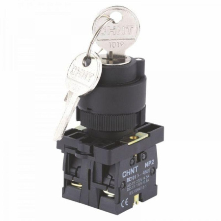 Переключатель NP2-EG54, 3 положения возвратом, 2НЗ, IP40 (R) CHINT