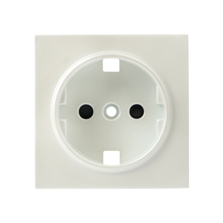 Валенсия Лицевая панель розетки 1-местной с/з 16А жемчуг с защ, штор, EKF