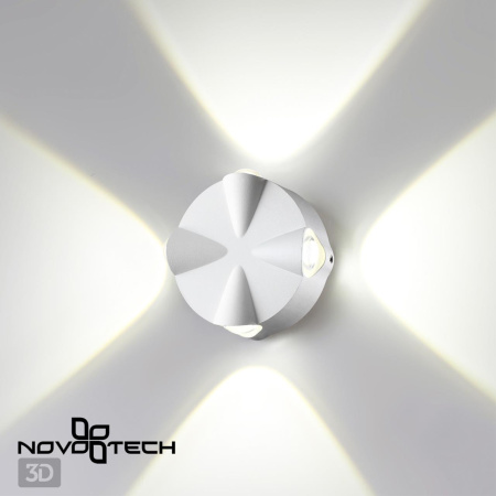 Св-к ландшафтный св/д IP54 LED 4000К 4W 85-265V CALLE белый NOVOTECH