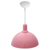 12-104 Светильник декоративный, подвесной, металлический, Е27 15Вт, 230В, розовый, шнур белый, 600мм, крепление на крючок, Ø250х110мм, ламп... APEYRON