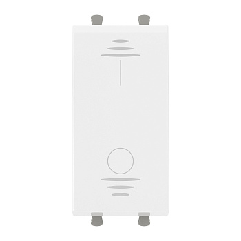 Выключатель двухполюсный одноклавишный модульный, "Avanti", "Белое облако", 1 модуль DKC