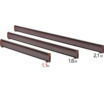 Электрический плинтусный обогреватель Mr. Tektum Smart-Roll 400вт , 1,1м темно-коричневый