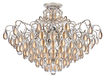 Потолочный светильник 9*E14 40Вт Белый с Золотом IP20 Chabrol FR2302-CL-09-WG Freya