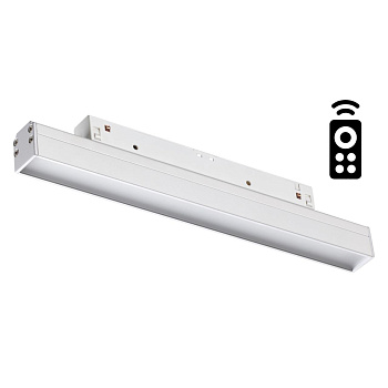 Трековый св-к димм.с ДУ,со сменой цв.темп.IP20 LED 3000~6500К 12W 48V белый FLUM NOVOTECH