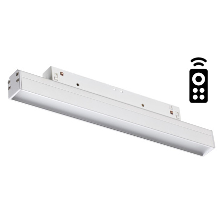 Трековый св-к димм.с ДУ,со сменой цв.темп.IP20 LED 3000~6500К 12W 48V белый FLUM NOVOTECH