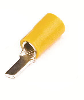 Наконечник с плоским штифтом с изолир.фланцем 2,5-6 кв.мм 3,9х13 мм(НШПИ) DKC