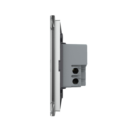 Сенсорный выключатель Livolo 3 клавиши 1 пост Серый UK стандарт VL-B603-3IG