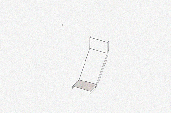 Крышка лотка КЛП 200х65-90 УХЛ2,5 для поворота трассы вверх на 90, оцинкованный лист S1,5